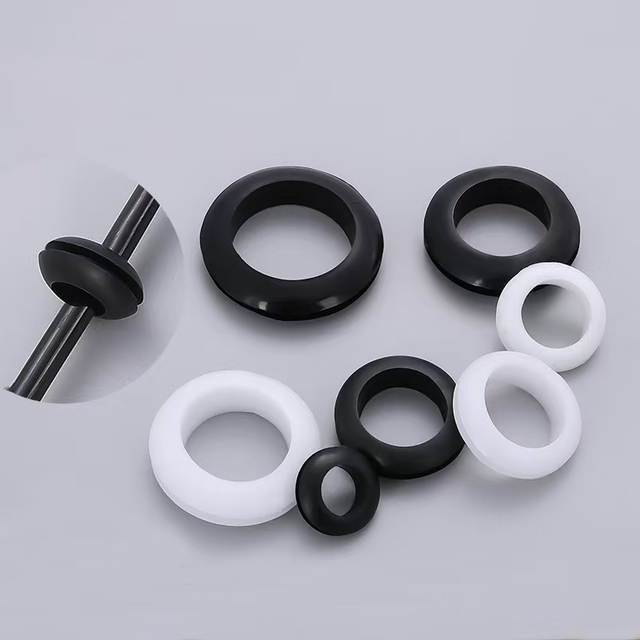Black double-sided coil protection cable cover Out coil protection ring Rubber sealing ring PDC cable protection cover
