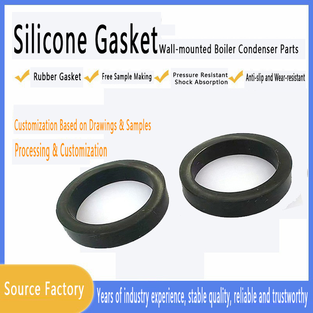 Wall mounted boiler condenser accessories, high-temperature resistant silicone gasket