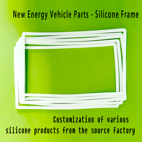 New energy flame retardant insulation pad shock-absorbing white silicone frame