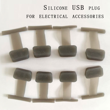 Silicone USB plug for electrical accessories