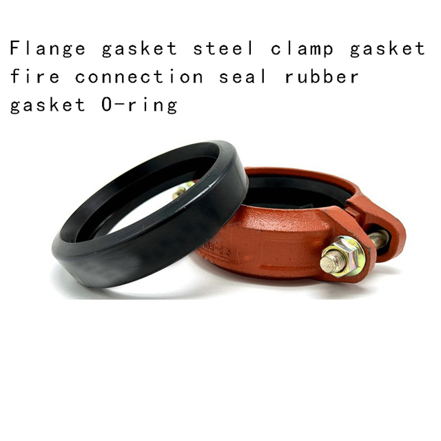 Production of fire pipeline groove type connecting fittings clamps rubber sealing rings EPDM rubber rings