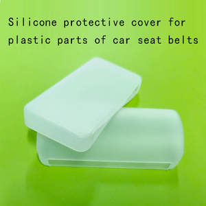 Silicone protective cover forplastic parts of car seat belts