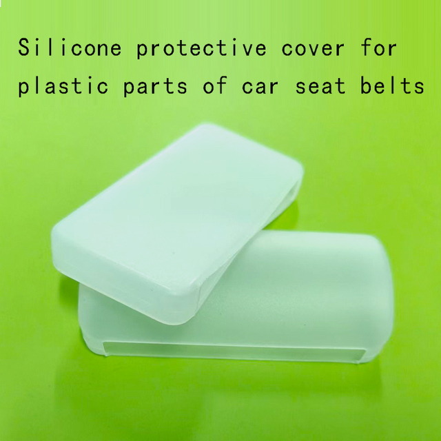 Silicone protective cover forplastic parts of car seat belts