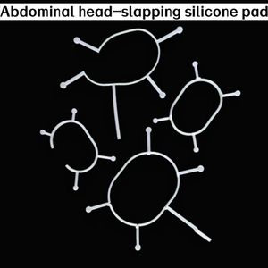 Silicone pad for finger-operated abdominal use