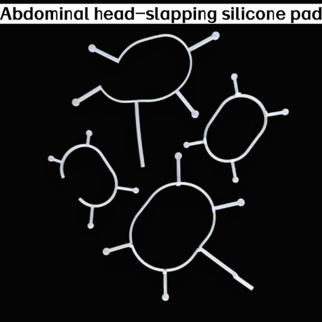 Silicone pad for finger-operated abdominal use