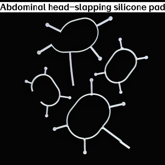 Silicone pad for finger-operated abdominal use