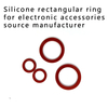 Silicone rectangular sealing ring for electrical accessories