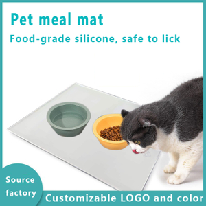 Pet placemat Dog and cat placemat silicone cat litter mat Eating cat food mat Cat food mat pet foot mat Cat bowl mat