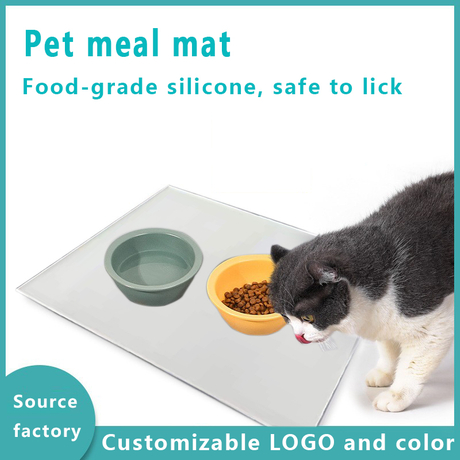 Pet placemat Dog and cat placemat silicone cat litter mat Eating cat food mat Cat food mat pet foot mat Cat bowl mat