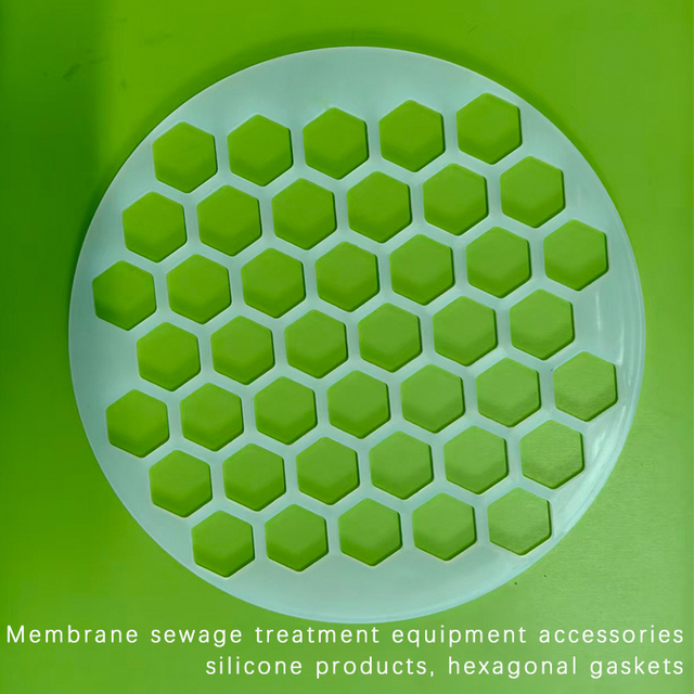 Hexagonal gasket for membrane sewage treatment equipment accessories