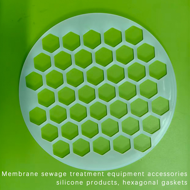 Hexagonal gasket for membrane sewage treatment equipment accessories