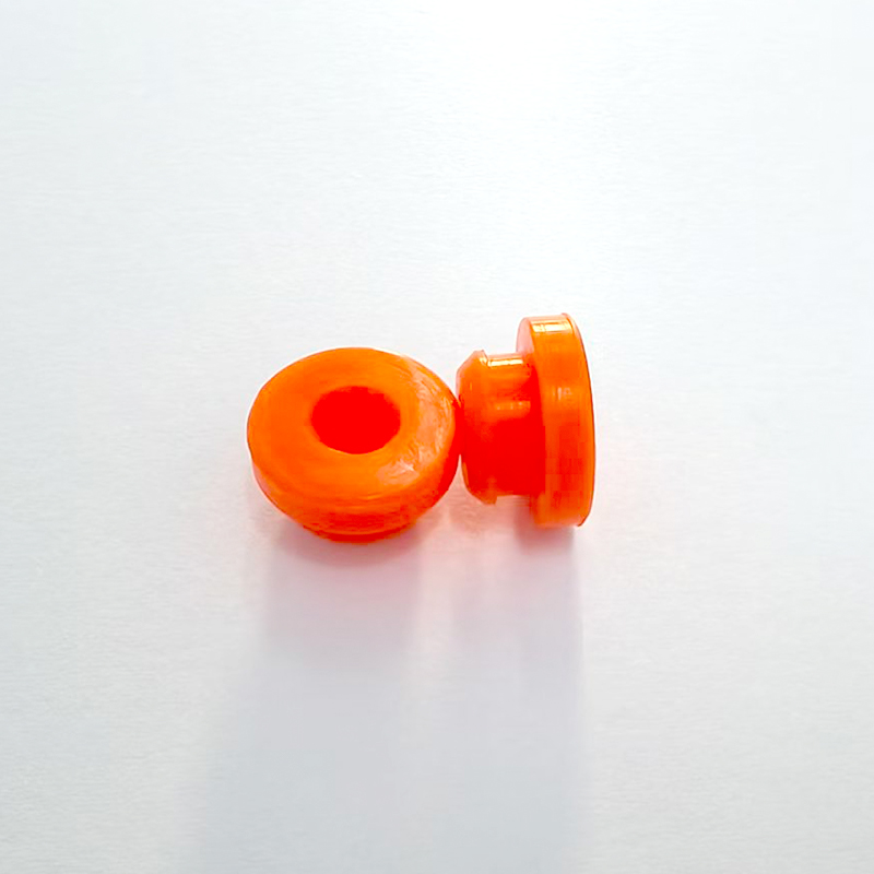 Orange storage bucket silicone plug