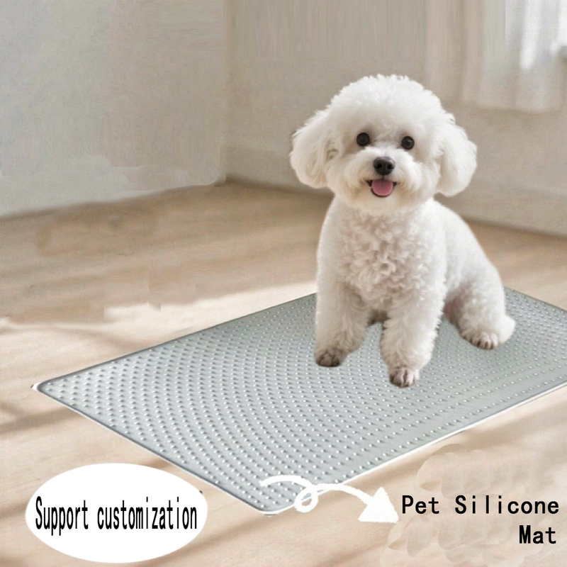 Cat pet silicone sand control mat allows pets to store good toilet habits. The manufacturer's new style is wear-resistant.