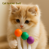 Amazon Caterpillar Elastic Ball Cat Toy, Cat Self-Playing Boredom Relief Rainbow Worm, Scratch And Bite Resistant, Interactive Cat Teaser Wand 西班牙文翻译：