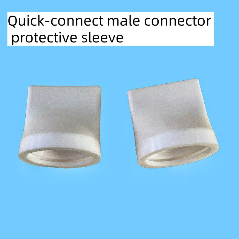 Quick-connect male connector protective sleeve